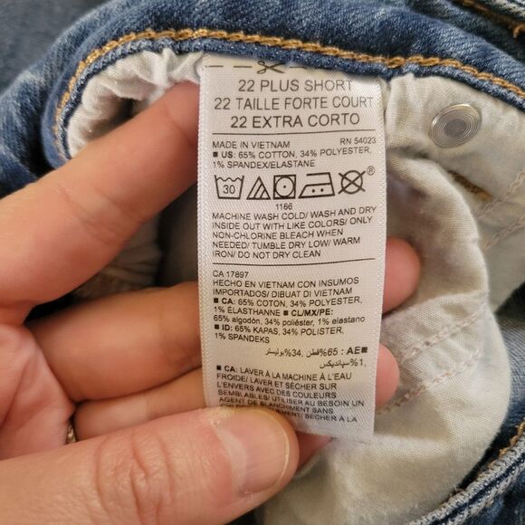 Old Navy The Power Jean Straight Ankle Jeans Size 22 Short - Picture 5 of 5